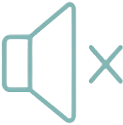 Mute sound speaker outline icon