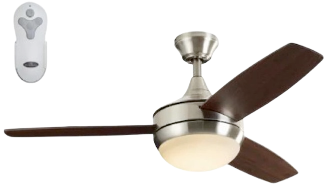Beach Creek 44-in Brushed Nickel Integrated LED