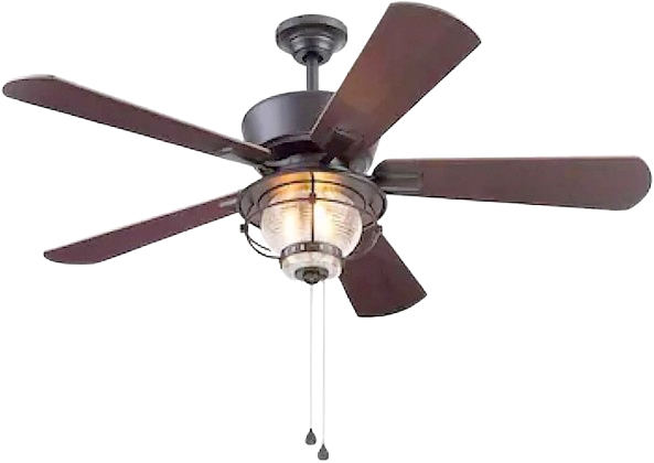 Merrimack II 52-in Matte Bronze LED Indoor/Outdoor Ceiling Fan